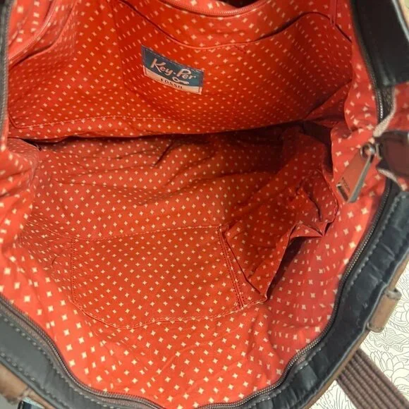 Fossil Key - Per Black  Quilted Nylon Handbag with Detachable Shoulder Strap - Picture 3 of 12